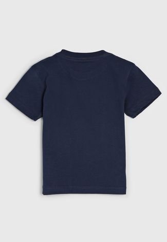 Camiseta Billabong Infantil Estampada Azul-Marinho
