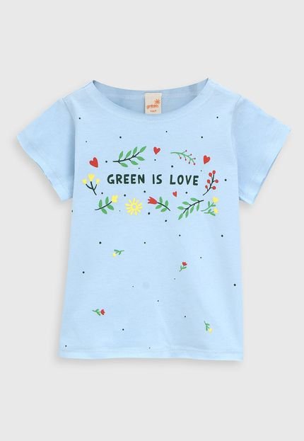 Camiseta Green Infantil Cristal Azul - Marca Green