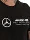 Camiseta Puma Masculina AMG Petronas Motorsport F1 Essentials Logo Preta - Marca Puma