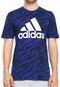 Camiseta adidas Estampada Azul - Marca adidas Performance