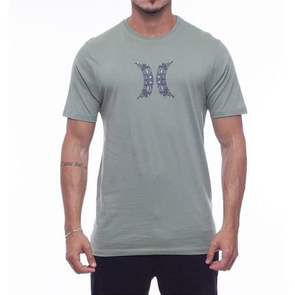 Camiseta Hurley Icon Abstract WT23 Masculina Militar - Marca Hurley