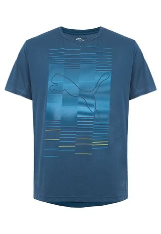 Camiseta Puma Pt Pure Graphic Trains/S Azul