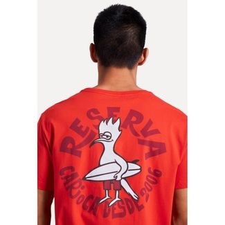 Camiseta Estampada Praia Surf Reserva Vermelho
