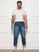 Calça Jogger Jeans Pentagono Masculina Azul Escuro - Marca CKF Wear