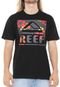 Camiseta Reef Hibiscus Preta - Marca Reef