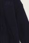 Blusa Infantil de Moletom GAP Logo Bordado Azul-Marinho - Marca GAP