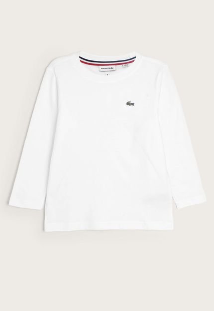 Camiseta Infantil Lacoste Kids Logo Branca - Marca Lacoste Kids