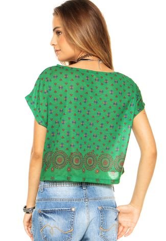 Camiseta Cantão Silk Mandalinhas Verde