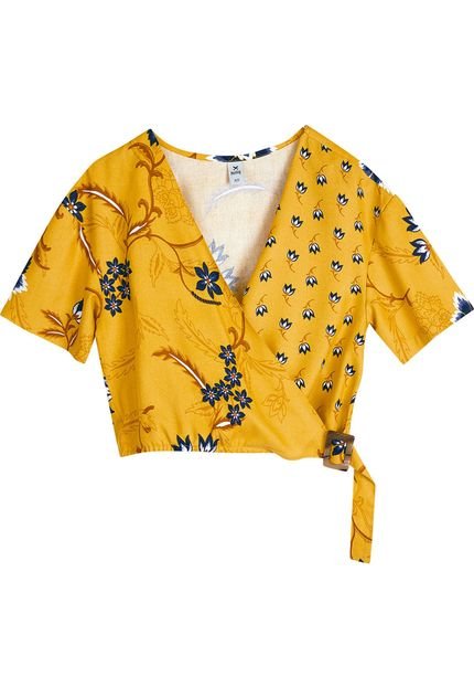 Blusa Hering Estampada Amarela - Marca Hering