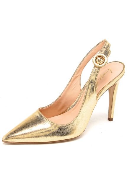 Scarpin Luiza Barcelos Metalizado Dourado - Marca Luiza Barcelos