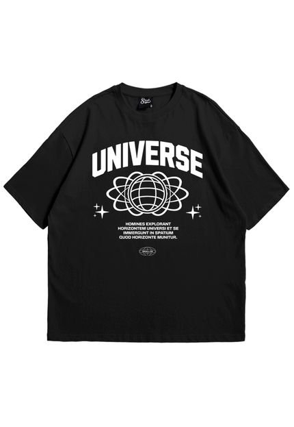 Camiseta Skull Clothing Oversized Universe Preto - Marca Skull Clothing