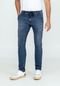 Calça Jeans Skinny Lavagem Escura com Cadarço - Marca Hangar 33