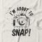 Camiseta Feminina About To Snap - Off White - Marca Studio Geek 