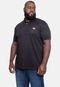 Camisa Ecko Polo Piquet Plus Size Masculina Preta - Marca Ecko