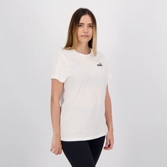 Camiseta Puma Essential Small Logo Feminina Branca
