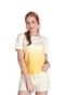 Blusa Teen Elian Beats Good Vibes Every Day  Amarelo - Marca Elian