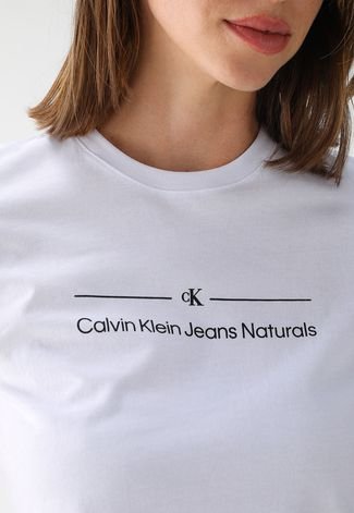 Camiseta Calvin Klein Jeans Sustain Branca