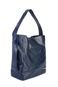 Bolsa sacola de ombro em couro croco Mara Azul - Marca Andrea Vinci