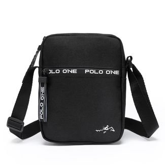 Bolsa Shoulder Bag Polo One Resistente Reforçada Moderna Masculina Preto