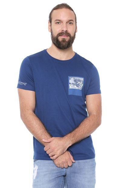 Camiseta Acostamento Estampada Azul - Marca Acostamento