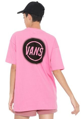 Camiseta Vans Wm Taper Off Rosa