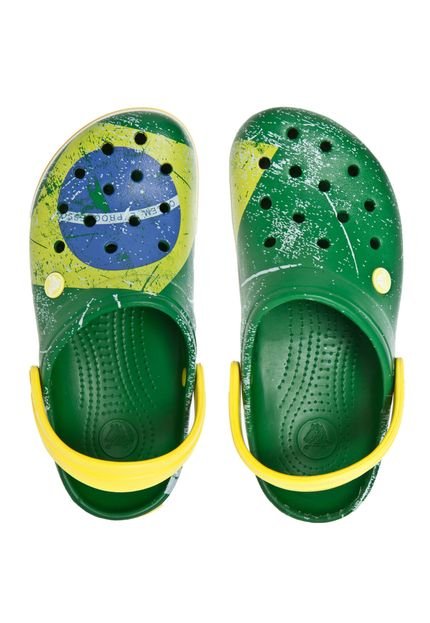 Papete Crocs Crocband World Cup Brazil Verde - Marca Crocs