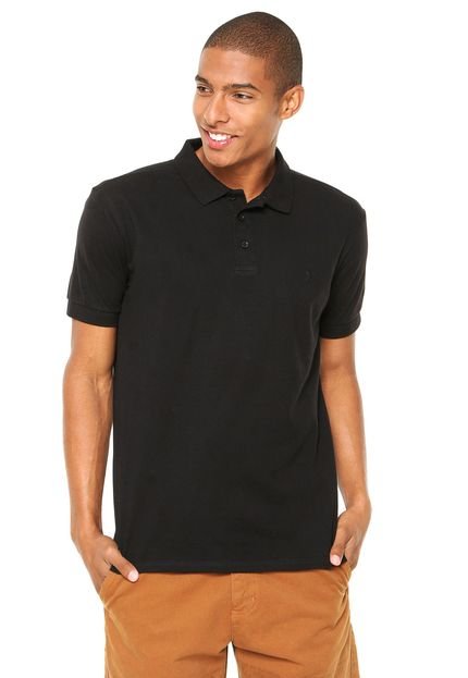 Camisa Polo Forum Logo Preto - Marca Forum