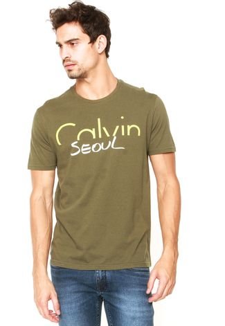Camiseta Calvin Klein Jeans Cidades Verde