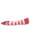Sapatilha Capodarte Bico Fino Listrada Logo Vermelha - Marca Capodarte