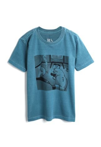 Camiseta Reserva Mini Menino Personagens Azul