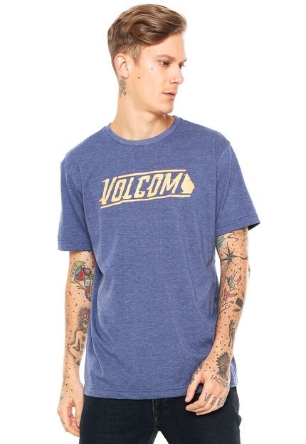 Camiseta Volcom Stone Cruz Azul - Marca Volcom