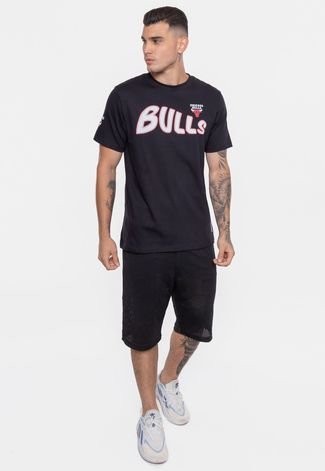 Camiseta NBA Sneakers Chicago Bulls Preta
