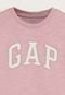 Camiseta Infantil GAP Logo Rosa - Marca GAP