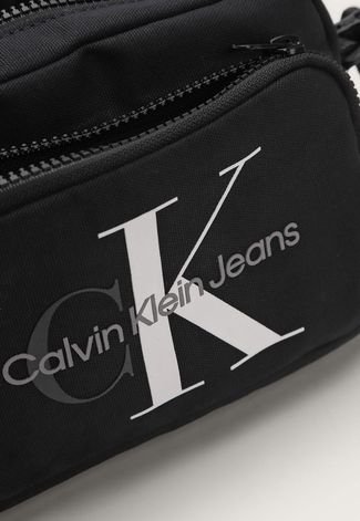 Bolsa Calvin Klein Logo Preta - Compre Agora