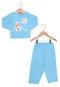 Pijama Tricae Longo Baby Menina Azul - Marca Tricae