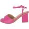 Sandalia Somileve Salto Bloco Amarração Confortavel  Pink - Marca Somileve Calçados