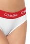 Kit 4pçs Calcinha Calvin Klein Underwear Tanga Logo Branco - Marca Calvin Klein Underwear