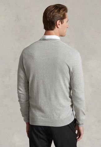 Suéter Tricot Polo Ralph Lauren Cinza