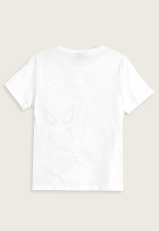 Camiseta Infantil Fakini Homem Aranha Branca