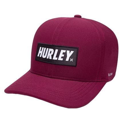 Boné Hurley Aba Curva Label SM23 Vinho - Marca Hurley