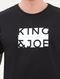 Camiseta King & Joe Masculina Logomania Light Block Preta - Marca King & Joe