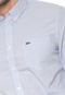 Camisa Lacoste Reta Xadrez Branca/Azul - Marca Lacoste