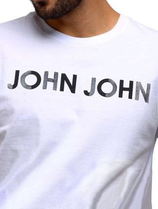 Camiseta John John Glam Masculina Branca - Branco