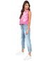 Regata Cropped Calvin Klein Jeans Estampada Rosa - Marca Calvin Klein Jeans