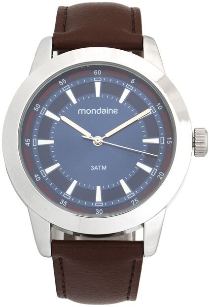 Relógio Mondaine 53516G0MVNH3 Prata/Azul - Marca Mondaine