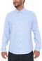 Camisa Linho Colcci Slim Logo Azul - Marca Colcci