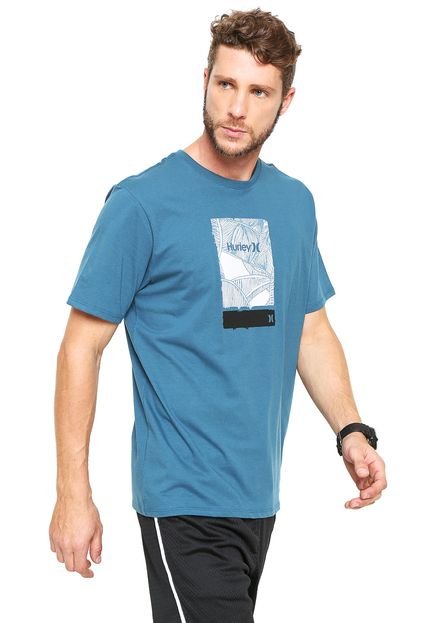 Camiseta Hurley The Line  Azul - Marca Hurley
