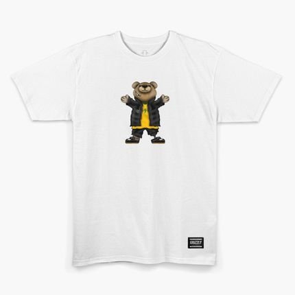 Camiseta Grizzly My Paraskate Bear Tee Branco - Marca Grizzly