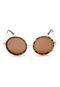 Óculos de Sol Rock Lily Redondo Dourado/Marrom - Marca Rock Lily