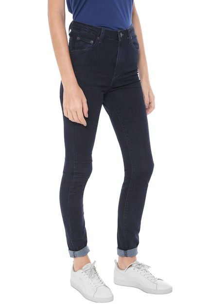 Calça Jeans Lacoste Skinny Pesponto Azul - Marca Lacoste
